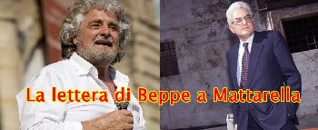 Beppe Grillo al Presidente Mattarella