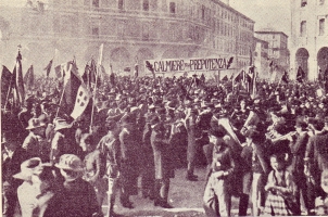 Bologna 1921 Manifestazione dei Fasci italiani di Combattimento