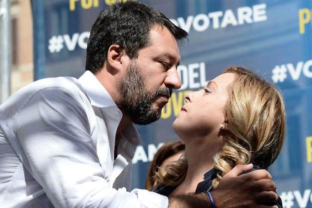 trionfo per Matteo Salvini e Giorgia Meloni